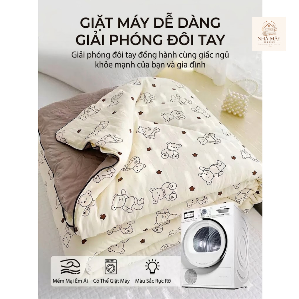 Chăn Cotton Đũi Hè Loại Đẹp, Chăn Hè Mềm Mịn Thoáng Mát Nhiều Mẫu - [1m8 x 2m] D7