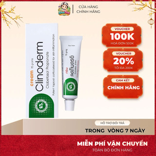 Kem Bôi Da Thái Lan Clinoderm 15g Hỗ Trợ Ngứa Vảy Nến Nước Ăn Chân Tay Hiệu Quả - Sản phẩm chính hãng