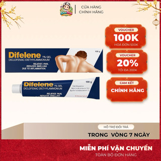 Gel Xoa Bóp Difelene 1% Thái Lan 100g Hỗ Trợ Các Triệu Chứng Đau Nhức Viêm Khớp