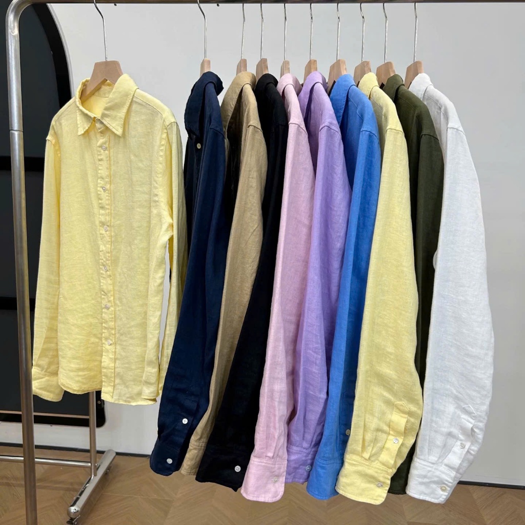 𝗦𝗢𝗠𝗜 𝗟𝗶𝗻𝗲𝗻  - Áo Sơ mi Linen tưng gân