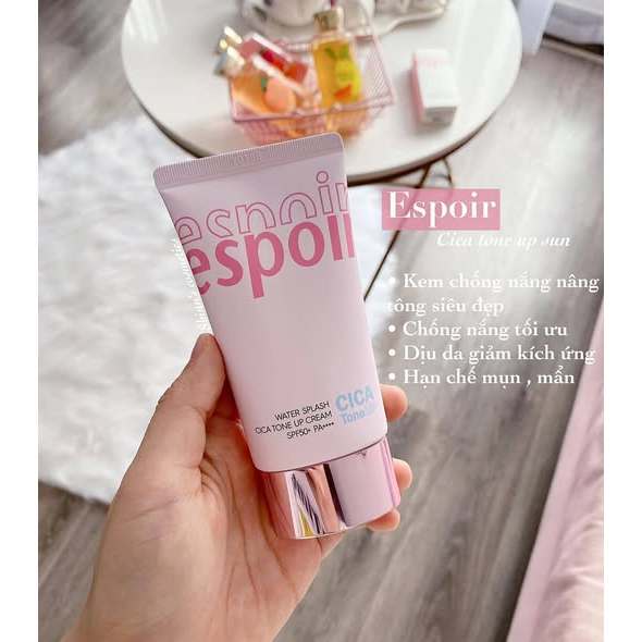 [Tặng BTT] Kem Chống Nắng Nâng Tone Espoir Water Splash Cica Tone Up Sun Cream SPF50+ PA++++