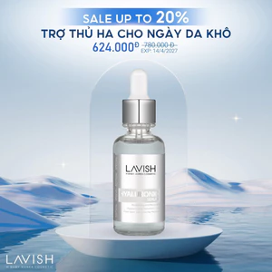 Hyaluronic Serum Lavish mang đến lớp dưỡng mỏng nhẹ, giúp da tươi tắn.