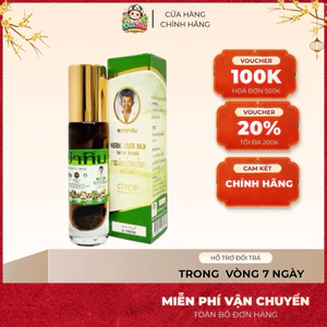 Dầu Thảo Dược 22 Vị Thảo Dược 8ml Herbal Liquid Balm Yatim Brand Thái Lan