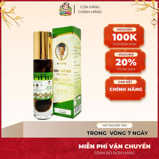 [LỐC 12 CHAI] Dầu Thảo Dược 22 Vị Thảo Dược 8ml Herbal Liquid Balm Yatim Brand Thái Lan