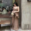 Set đũi 2 món màu nâu tây cao cấp - Áo 2S dáng bí bồng phối quần suông ống rộng style Hàn Quốc mặc đi chơi đi du lịch
