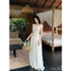 Đầm maxi ren phối tơ thắt nơ lưng
