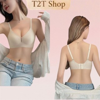 T2T Áo Lót Nữ Không Gọng Đúc Su Đệm Mỏng 0,5cm Dáng Bra Tam Giác Nâng Đẩy Tự Nhiên