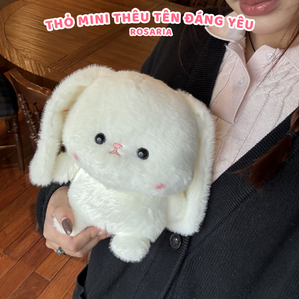 [Hỏa Tốc] Gấu bông Thỏ nhỏ dễ thương Size 16cm - 22cm Quà tặng trẻ em, sinh nhật, người yêu - Gấu Bông Xinh Rosaria