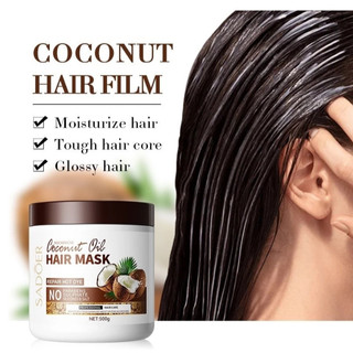 Mặt nạ tóc dừa SADOER – Dầu xả dưỡng sâu, làm mượt tức thì, tóc bóng khỏe tự nhiên