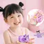 Combo vòng tay + dây chuyền máy ảnh chiếu hình Kuromi Hello Kitty Cinamoroll Pochacco dễ thương cho bé