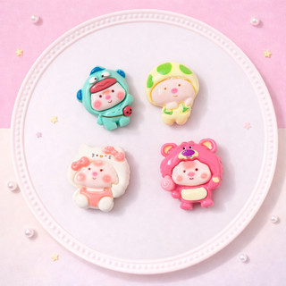 Set charm heo hóa trang cute mini siêu dễ thương trang trí phụ kiện dép xinh xắn- Charm gắn dép siêu cute dễ thương