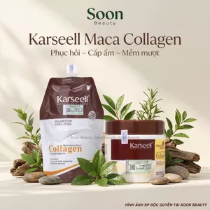 Kem hấp ủ xả phục hồi tóc Voudioty collagen karseell 500ml, phục hồi hư tổn, giúp tóc siêu mềm mượt, bóng
