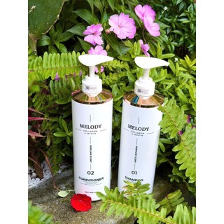 (auth) Cặp dầu gội xả MELODY 800ml Phục Hồi Ngăn Tóc Gãy Rụng , Siêu Mềm Mượt Tóc