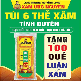 Túi 6 thẻ xăm – Bộ thẻ tham khảo