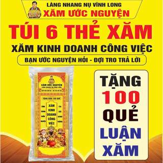Túi 6 thẻ xăm – Bộ thẻ tham khảo