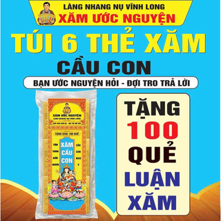 Túi 6 thẻ xăm – Bộ thẻ tham khảo
