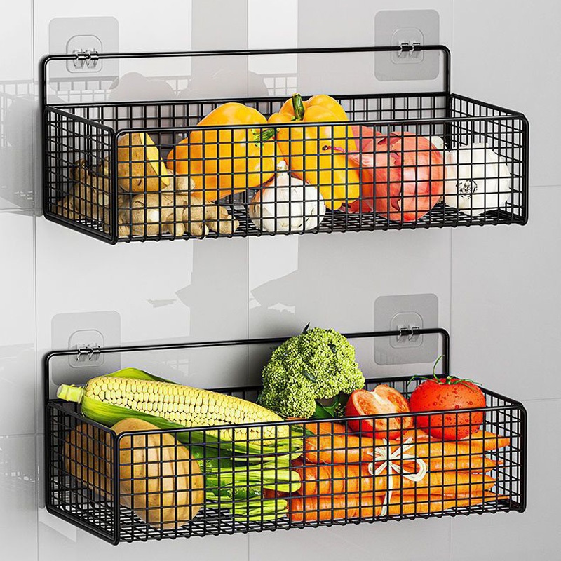 Set 2 kệ lưới dán tường để đồ nhà tắm, nhà bếp, kệ  dán tường để đồ đa năng SH0070 giá treo tường