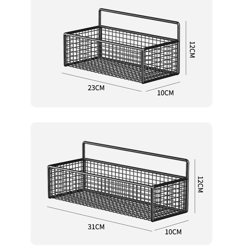 Set 2 kệ lưới dán tường để đồ nhà tắm, nhà bếp, kệ  dán tường để đồ đa năng SH0070 giá treo tường