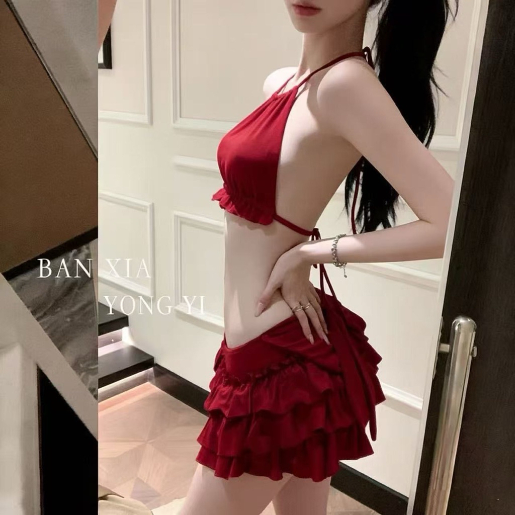 Set Áo 2 Mảnh 3 Chi Tiết  Kiểu Chân Váy Bèo 2 Tầng  Cá Tính❤️(hàng order 7-10n)