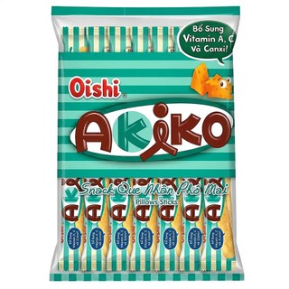 [Combo 2-5-10 Bịch] Bánh Xốp Akiko Oishi  Mix 5 Vị ( Bịch 20 Que) - Lưu ý: Vị Dâu10 Que