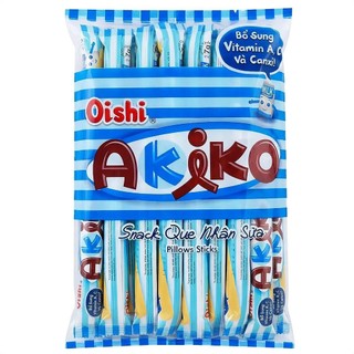 [Combo 2-5-10 Bịch] Bánh Xốp Akiko Oishi  Mix 5 Vị ( Bịch 20 Que) - Lưu ý: Vị Dâu10 Que