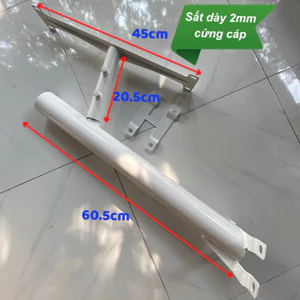 Bộ cần đèn (tay đèn) phi 50 60, pat đèn dùng cho đèn năng lượng mặt trời