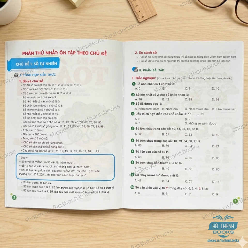 Sách Ôn Hè Lớp 1 - Bộ 2 Cuốn Toán Lớp 1 & Tiếng Việt Lớp 1 Theo Chương Trình SGK Mới Nhất