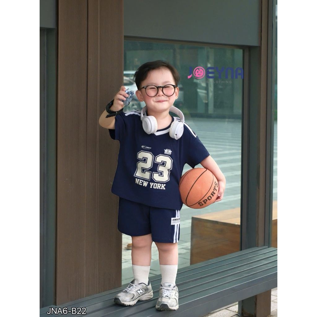 Set bộ cộc Joeyna B22 thể thao số 23 cho bé 8-24kg