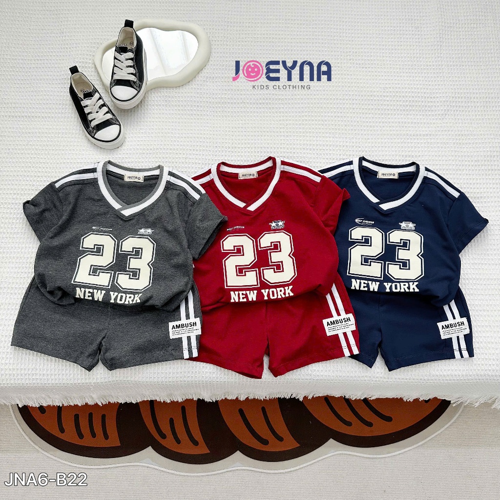 Set bộ cộc Joeyna B22 thể thao số 23 cho bé 8-24kg