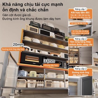 Tủ bếp cửa hai cánh thép carbon Kệ Nhà Bếp Đa Năng Bề mặt đá cẩm thạch giả Bảng Lỗ Pegboard