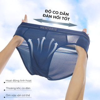 COMBO 3 Quần Lót Tam Giác Nam MENTORIS Vải Thun Lạnh, Co Giãn Thoáng Mát, Mặc Hằng Ngày CB3MBF08