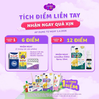 [Mẫu mới] D3K2 Lineabon bổsung vitamind3 cho trẻ sơ sinh, giúp hấp thụ canxi, giảm còi xương, tăng chiều cao