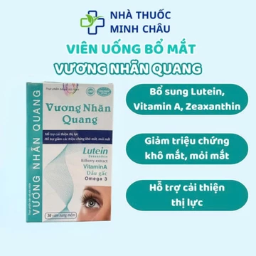 Viên Uống Bổ Mắt Vương Nhãn Quang Tăng Cường Thị Lực Mắt Chống Mỏi Mắt Chảy Nước Mắt