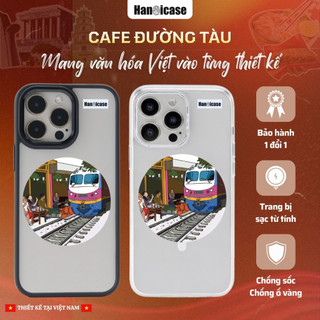 Ốp Lưng Điện Thoại Han icase Cho iPhone 12/13/14/15/16/17 Chống Sốc Và Chống Ố Vàng Cafe Đường Tàu