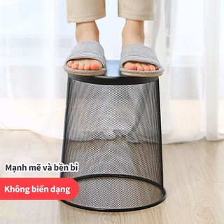 Thùng rác lưới thép màu đen,công nghệ nướng kim loại,giỏ đựng giấy vụn văn phòng,phòng ngủ HomieTech