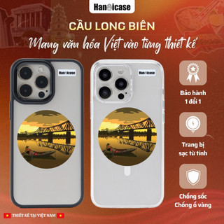 Ốp Lưng Điện Thoại Han icase Cho iPhone 12/13/14/15/16/17 Trong Suốt Chống Sốc, Ố Vàng Cầu Long Biên