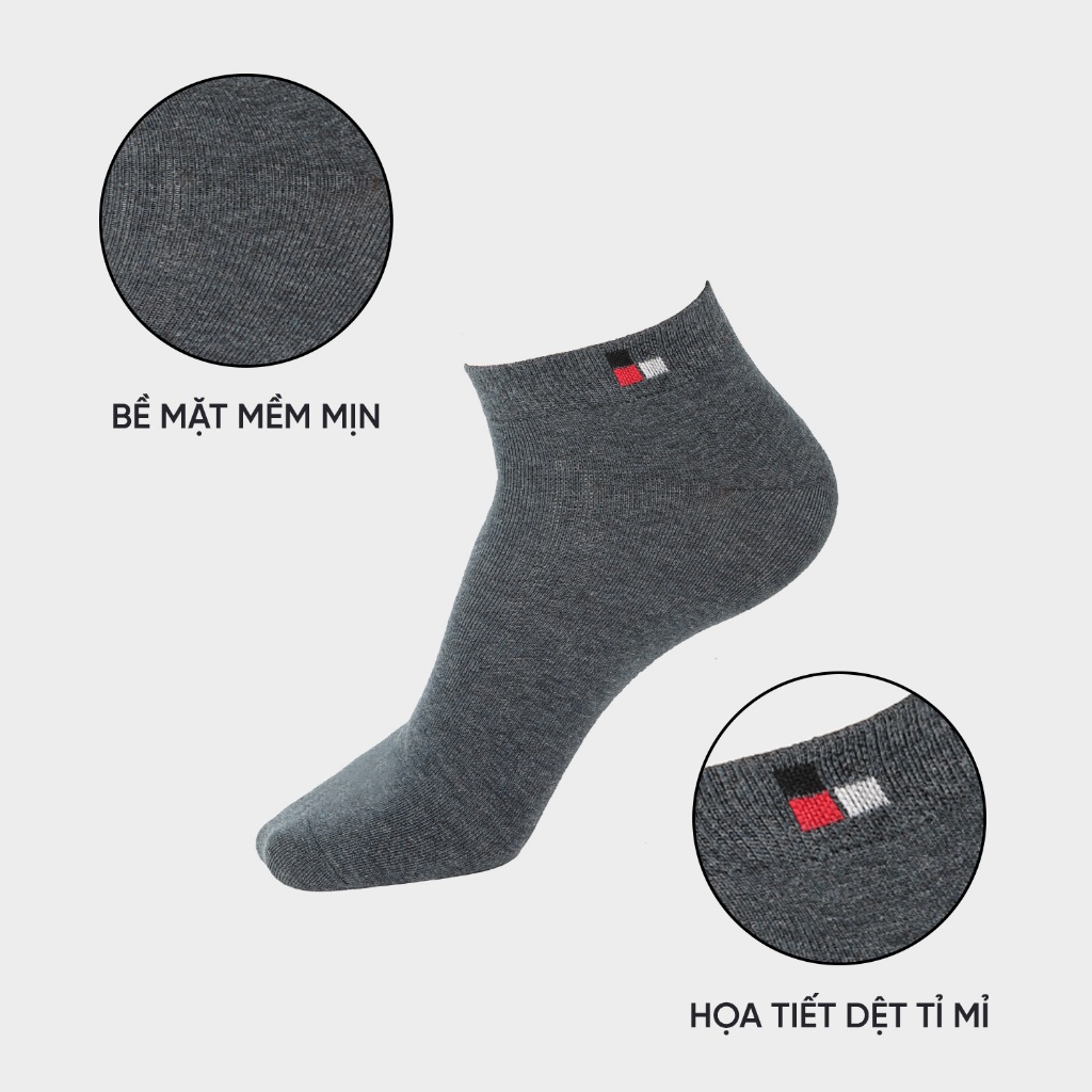 Vớ nam cổ trung Bizmen Compact Cotton cao cấp, thoáng khí, khử mùi tốt BSC013