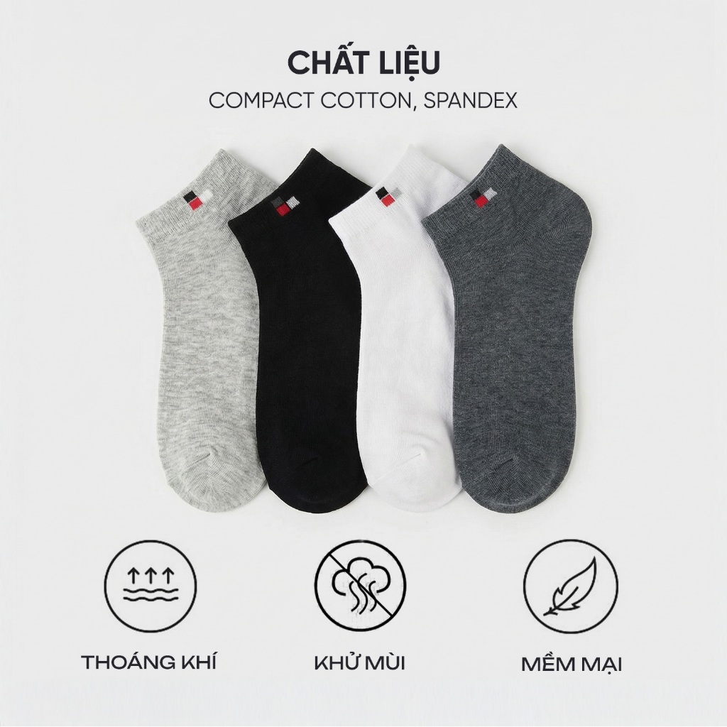 Vớ nam cổ trung Bizmen Compact Cotton cao cấp, thoáng khí, khử mùi tốt BSC013