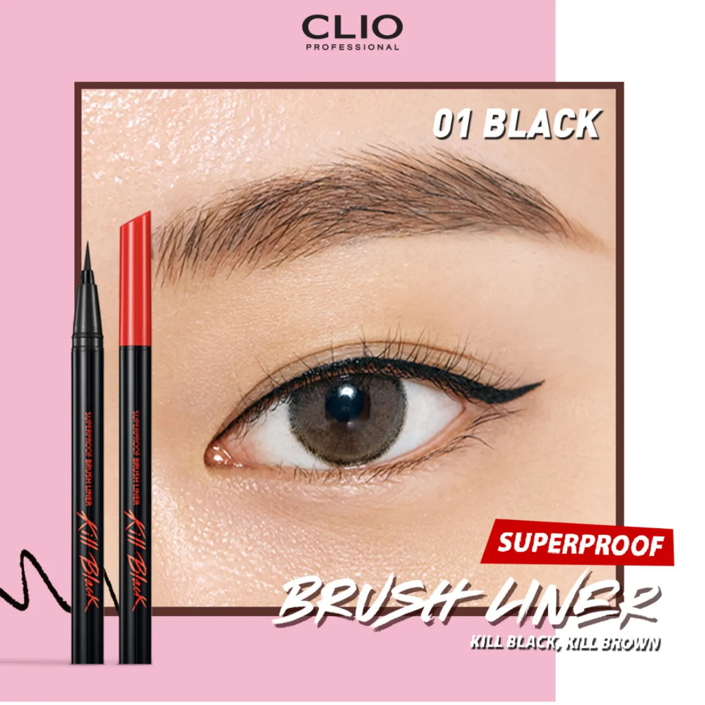 [Săn Sale] Bút Kẻ Viền Mắt Chống Trôi Clio Superproof Brush Liner 0.55ml