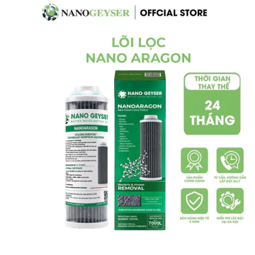 Lõi Aragon Nano Geyser, Lõi lọc chính máy NANO, Dùng cho các dòng máy lọc nước NANO, Geyser Eco, Ecotar, TK...