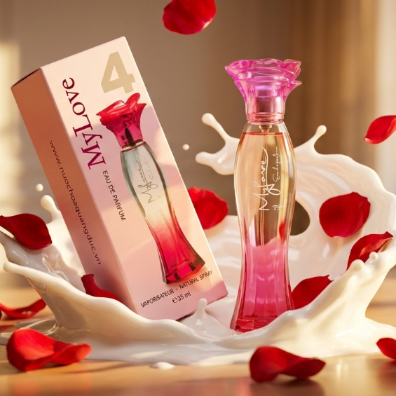 Dầu Thơm My Love Rose MD (Hồng) - Nước Hoa Nữ Lưu Hương Sang Trọng Quyến Rũ 35ml