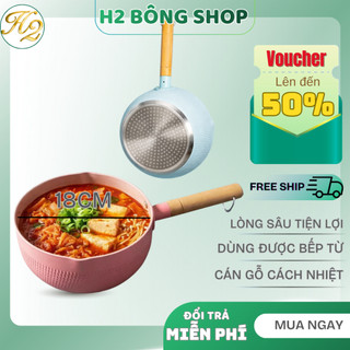 Chảo Quánh Bột Lòng Sâu Chống Dính Đáy Từ Cao Cấp 18cm