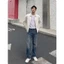 Quần Jean Nam FABUMAN ống SUÔNG chất bò denim cạp cao màu xanh đen phong cách RETRO bigsize