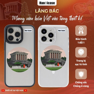 Ốp Lưng Điện Thoại Han icase Chống Sốc, Chống Ố Vàng Hình Lăng Bác Cho iPhone 12 13 14 15 16 17