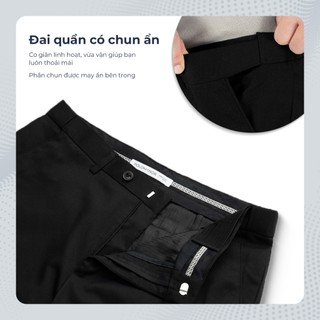 [BEST SELLER] Quần dài tây nam POLOMANOR co giãn 2 chiều, xuất xịn, lưng đai chun ẩn, chuẩn form