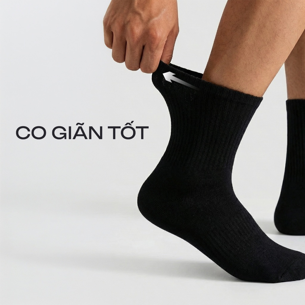 Tất vớ nam Active cổ trung Insidemen lưới thoáng khí, co giãn đa chiều ISC011M0H0