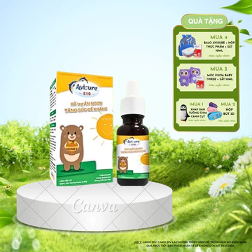 [QUÀ Y HÌNH] Kẽm hữu cơ cho bé Avisure ZiO bổ sung kẽm giúp bé ăn ngon, tăng cường sức đề kháng 20mg kẽm