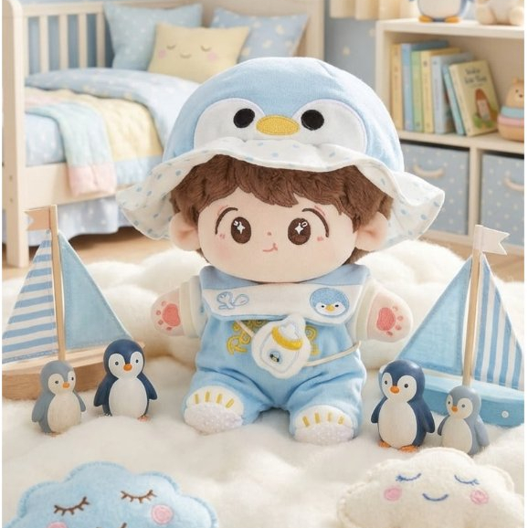 Quần áo búp bê cotton, trang phục búp bê bông GUAILA TOYS dễ thương, quần áo búp bê bé trai, đồ chơi decor, quà tặng