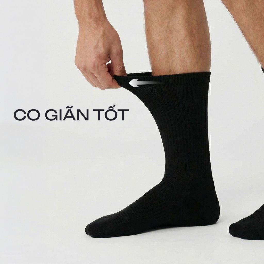 Tất nam Active cổ cao vải mesh thoáng khí, thoát ẩm nhanh Insidemen ISC012M0H0