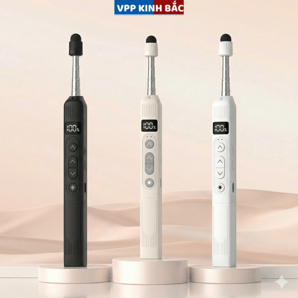 [Mẫu Mới 2026] Bút Trình Chiếu Đa Năng  - Laser Chỉ Điểm, Viết Màn Hình & Thước Đo Điện Tử